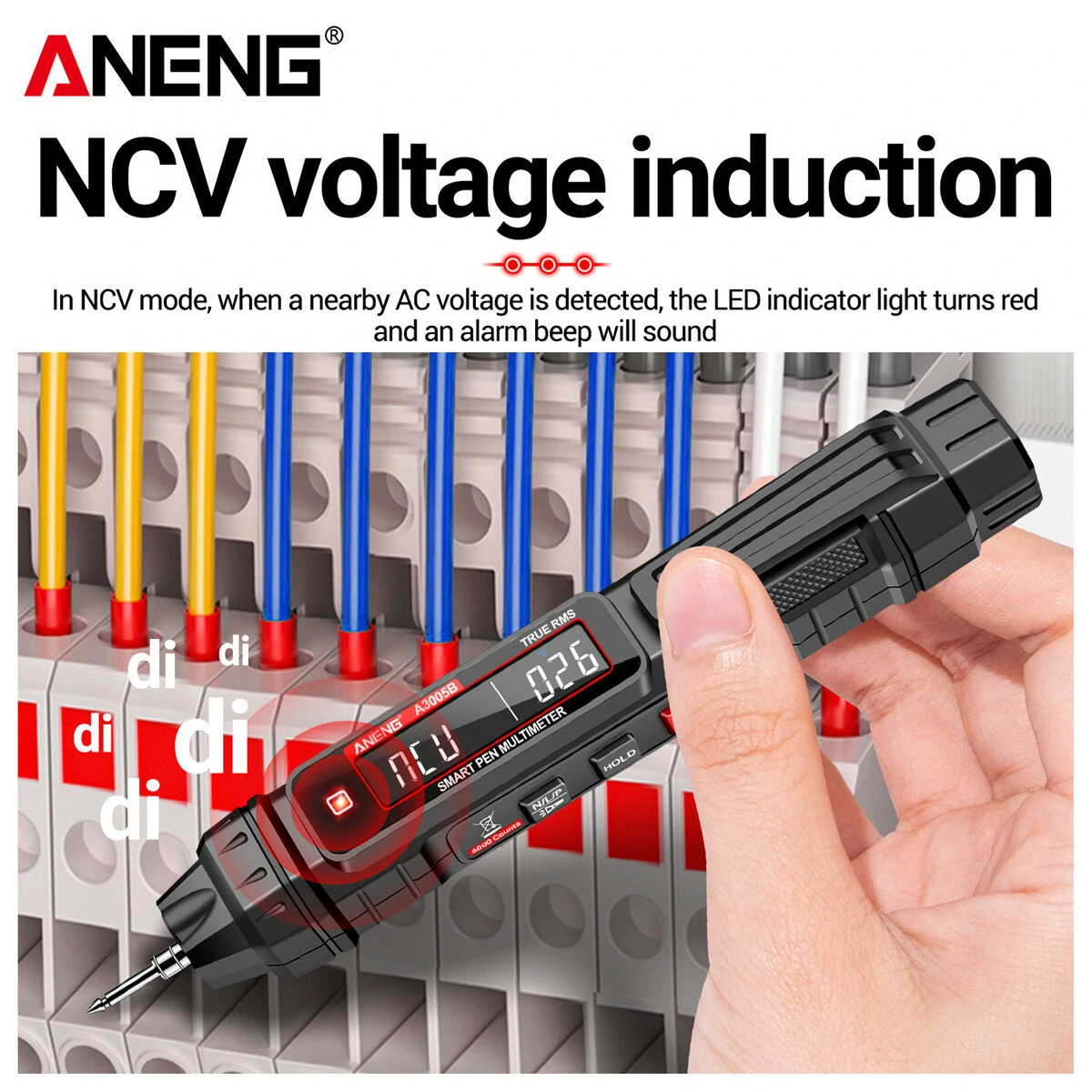 ANENG A3005B A3005BPro Digital Multimeter Smart Pen Type Multi-Functional Tester with Battery Standard/High Configuration Long-Lasting Performance — view 7