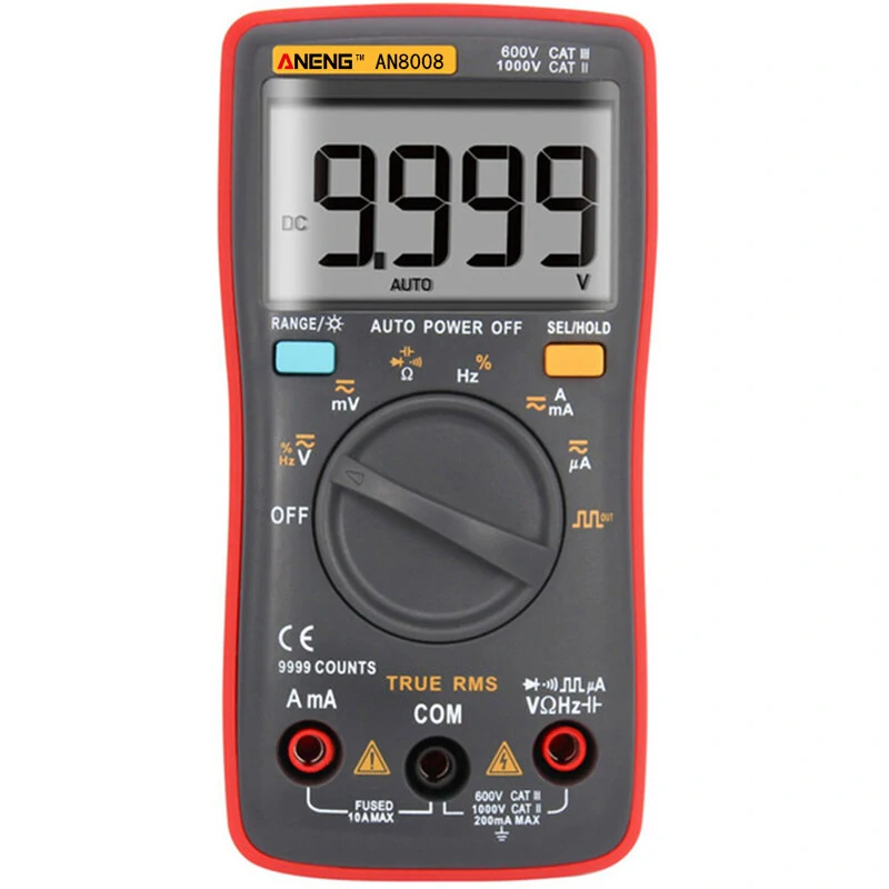 ANENG AN8008 True RMS Wave Output Digital Multimeter AC DC Current Volt Resistance Frequency Capacitance Test — view 3