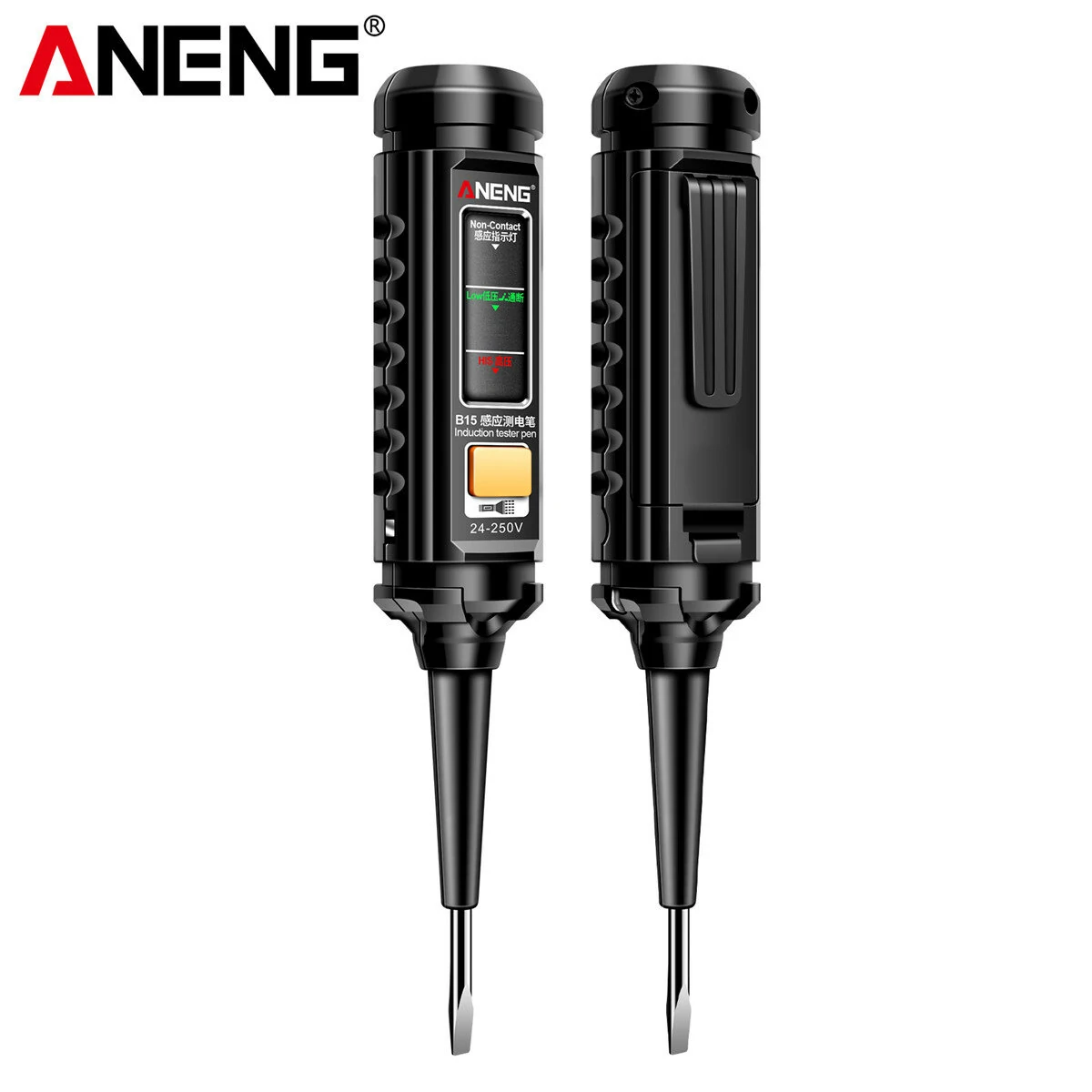 ANENG B15 Induction Tester Pen with Comprehensive Voltage Range Fault Detection Electric On/Off Detection Flashlight Function — ANENG