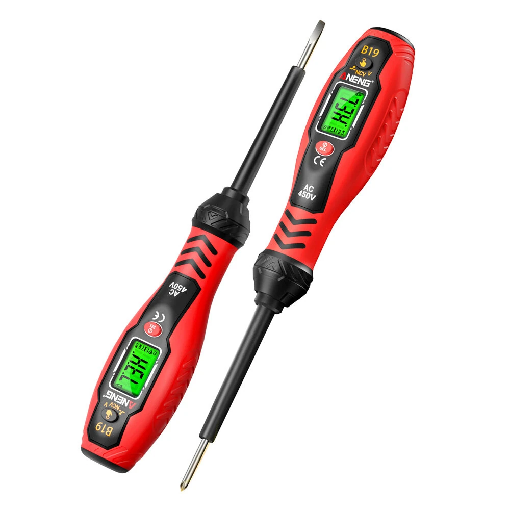 ANENG B19 Voltage Tester Pen Non Contact AC Voltage Detection 30-1000V Digital Display Multi Functional Insulated Handle Screwdriver Electrical Diagnostic Tool — image 1