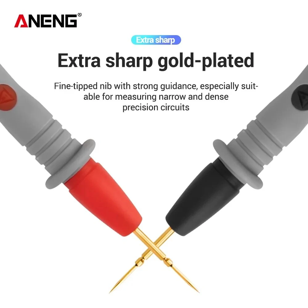 ANENG PT1032 20A 1000V Slicon Rubber Delay Wire Gold Plated Sharp Probe Needles Digital Multi Meter Test Lead — view 6