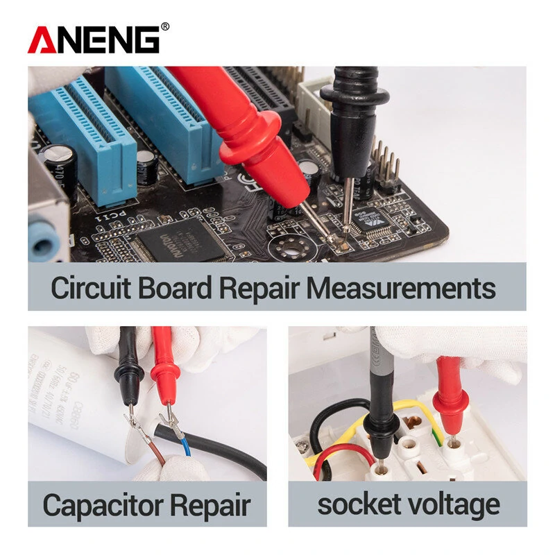 ANENG PT1035 10A 1000V Digital Multimeter Test Lead Cable Replaceable Multimeter Pen Probe Test Wire Voltmeter Ammeter Accessory — view 7