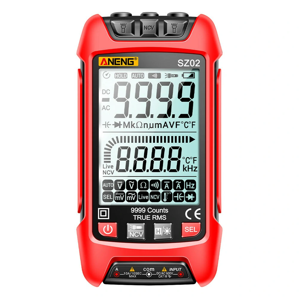 ANENG SZ02 9000 Counts Auto Range True RMS Digital Multimeter High Precision Resistance Frequency Capacitor Tester — view 3