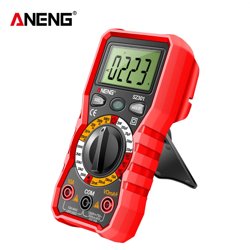 ANENG SZ301 Digital Multimeter AC/DC Votage Current Automatic Tester Electrical Resistance Ohm Ammeter Capacitance Meter — view 3