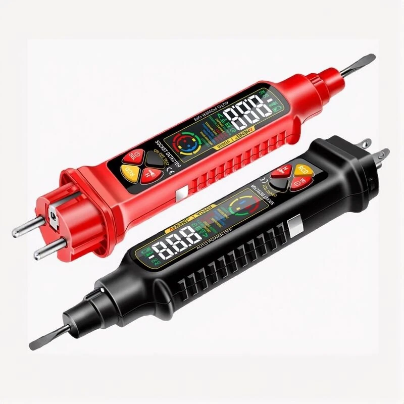 ANENG VD808 Socket Tester Circuit Analyzer 2-in-1 Voltage Detector AC DC Polarity Leakage Electric Test Automatic Shutoff Portable LCD — ANENG