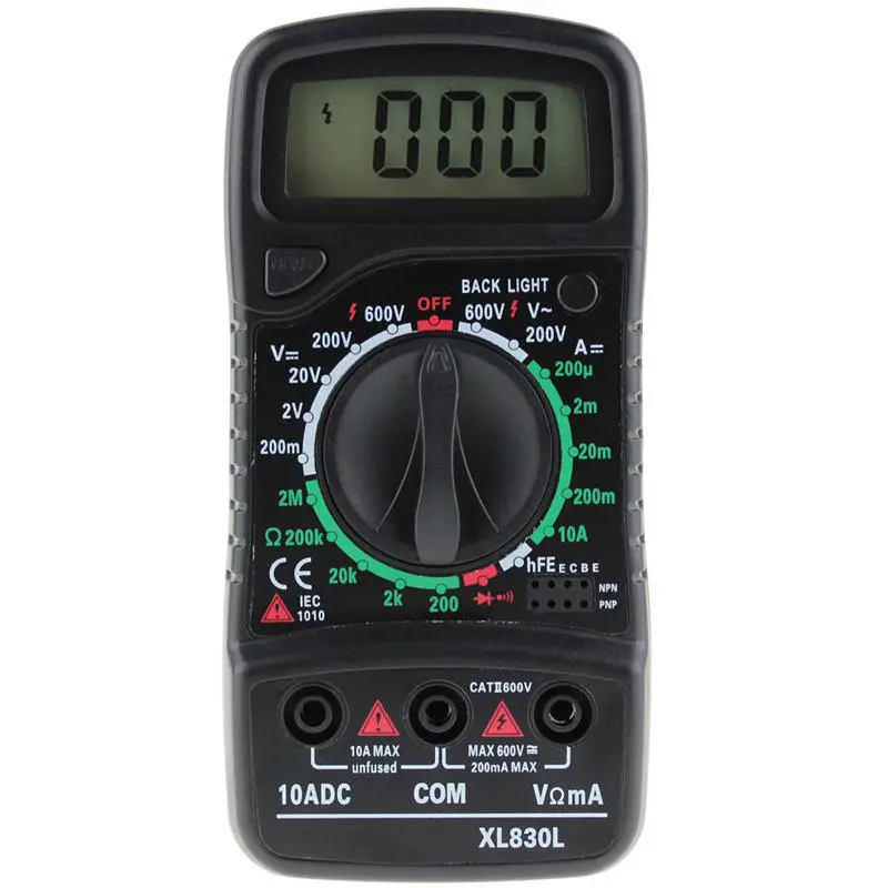ANENG XL830L Digital LCD Multi Meters Voltmeter Ammeter AC/DC/OHM Volt Current T — view 6