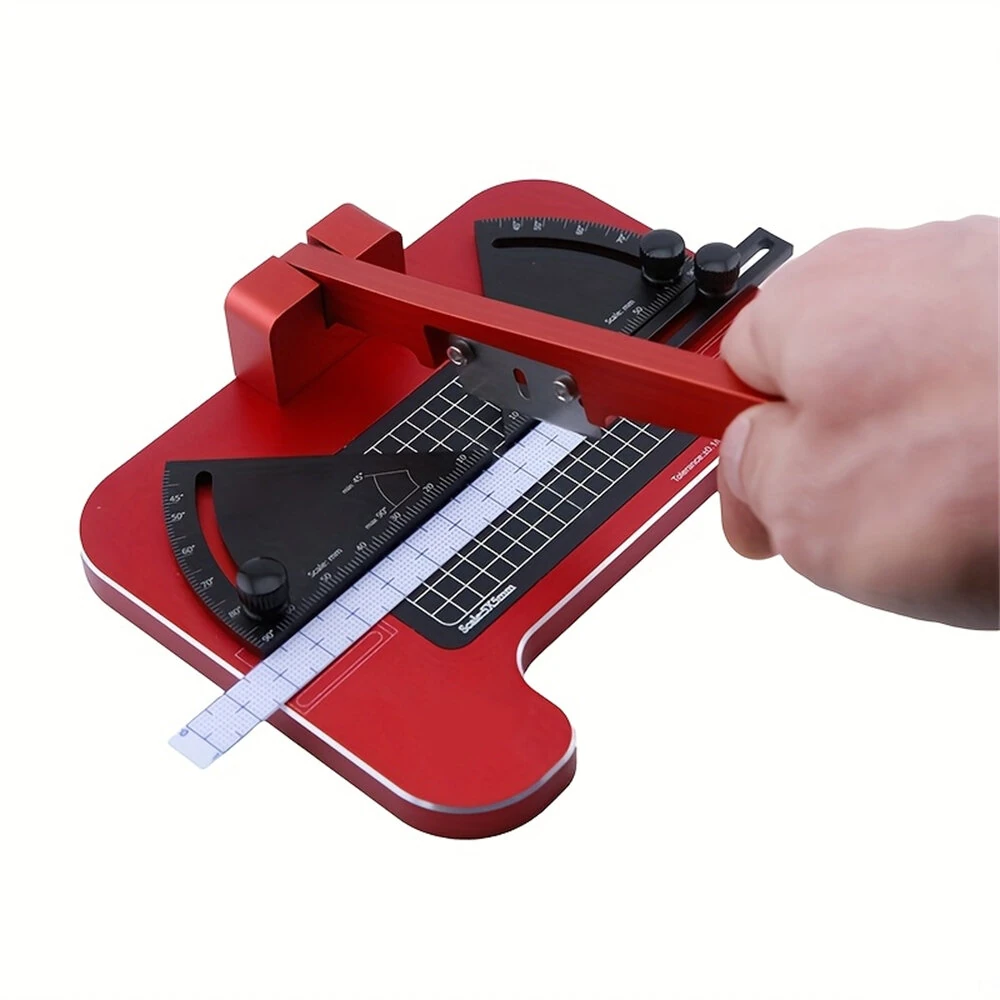 Angle Cutting Station Miter Cutter Aluminum Alloy Desktop Tool Interchangeable Blades Precision Model Kit Cutter Rubber Stick ABS PS Cutting — Angle
