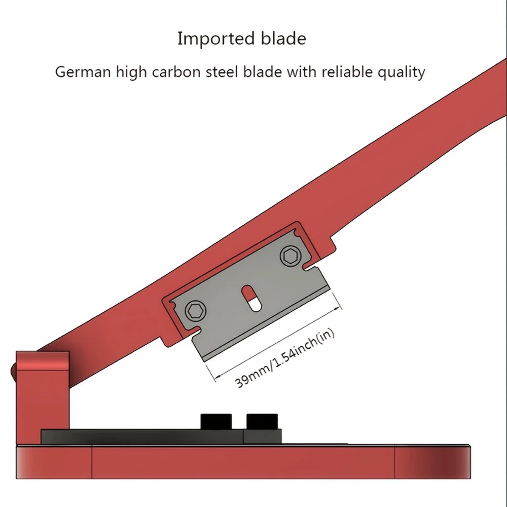 Angle Cutting Station Miter Cutter Aluminum Alloy Desktop Tool Interchangeable Blades Precision Model Kit Cutter Rubber Stick ABS PS Cutting — view 8