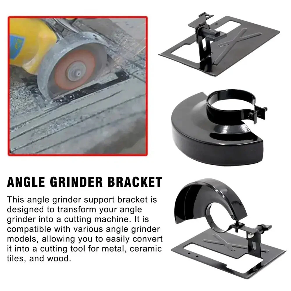 Angle Grinder Base Balance Bracket Adjustable Thickened Base Woodworking Protection Holder Cutting Steel Diy Tools Base Plate — view 3