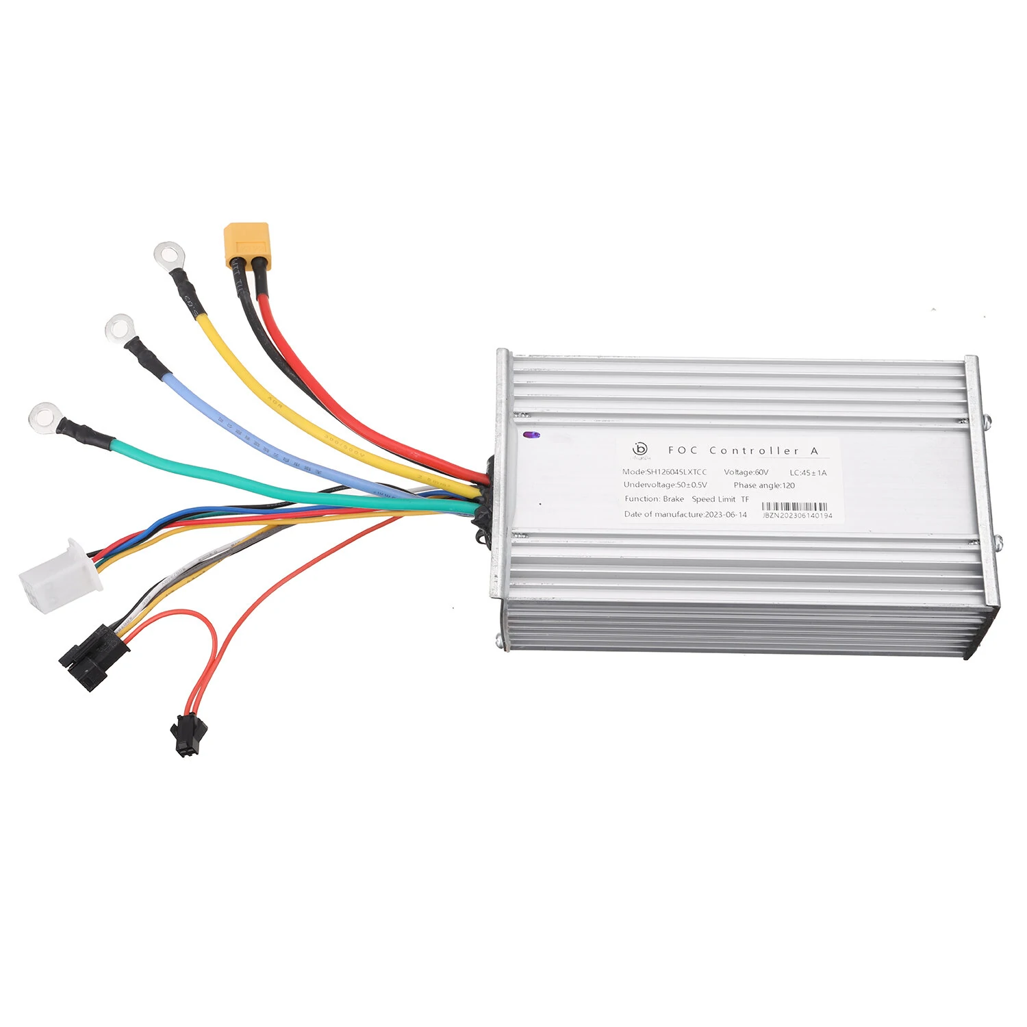 ANGWATT Scooter JingBo 60V 45A FOC Sine Wave Electric Scooter Controller For LAOTIE TI30 ES19 ANGWATT T1 ZERO Halo Knight 60V E-Scooter MS668/TF100 5 Pin Display — view 3