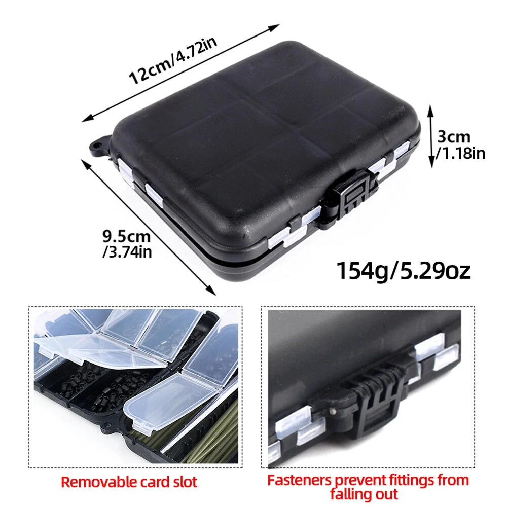 Anmuka 300pcs Carp Fishing Tackle Kit with Quick Change Rolling Swivels Speed Links Anti-winding Sleeves Hook Stops Beads Screws Rigs Fishing Accessories — view 6