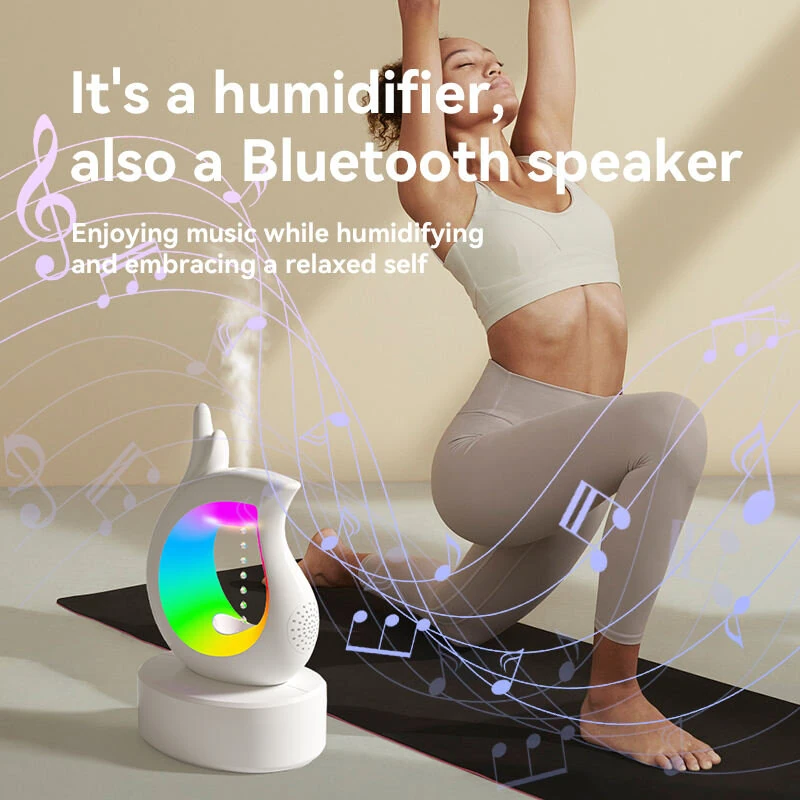 Anti Gravity Air Humidifier With BT Wireless Speaker And Colorful Ambient Light For Home Using — view 6