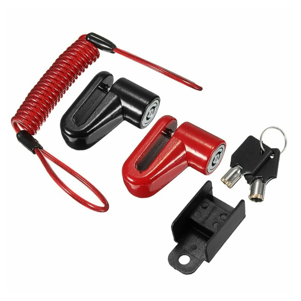 Anti-theft Lock For Electric Scooter Xiaomi Mijia Electric Scooter Electric Bike Disc Brake Lock With Steel Wire Bicycle Mountain Bike Motorcycle Disc lock Safety Theft Protect — Anti-theft