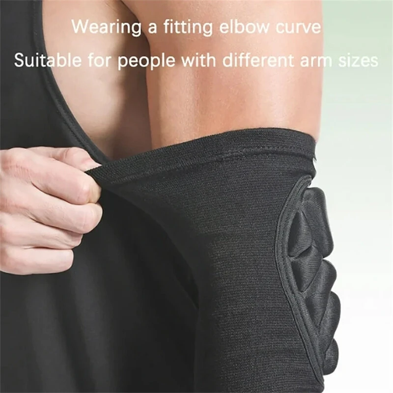 Aolikes 1Pair Hand Pads Elbow Protector Volleyball Sponge Support Compression Elbow Braces For Basketball Tennis Football — view 9