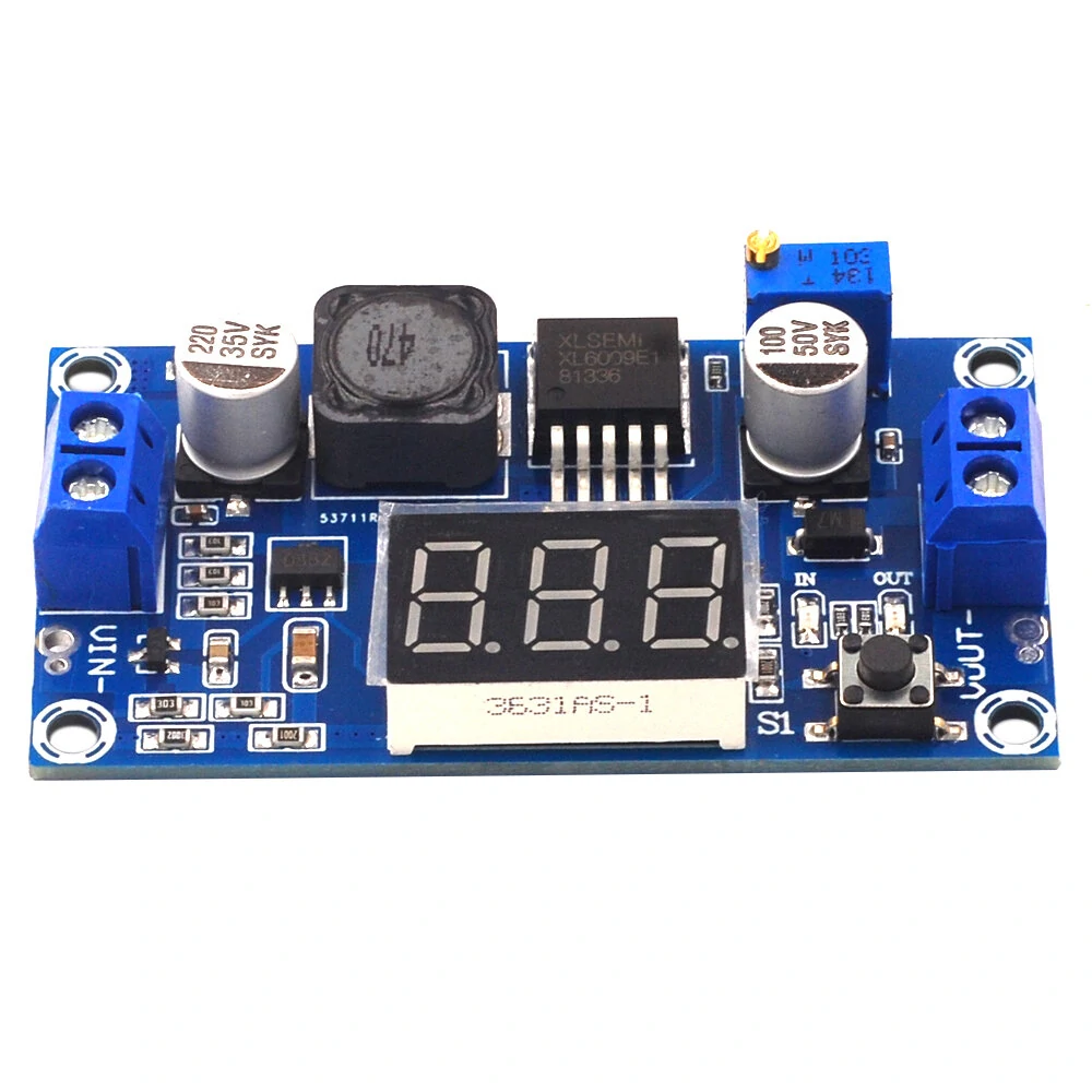 AOQDQDQD A05 DC-DC Boost Module with Digital Voltage Display LM2577 Circuit Board and 3A Output — view 2