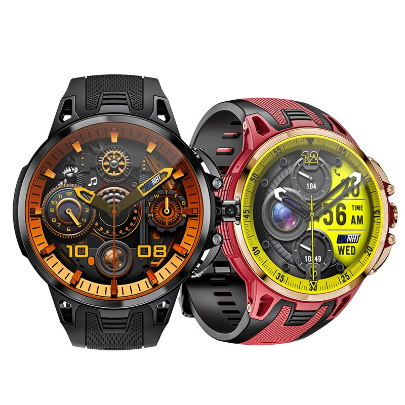 APPLLP 4 PRO 1.75-inch AMOLED Display with Pull-out Rotation Camera Heart Rate Blood Pressure Blood Oxygen Multi-sport Modes Music Playback GPS Positioning NFC Function 3G+32G 5G Network Smart Watch