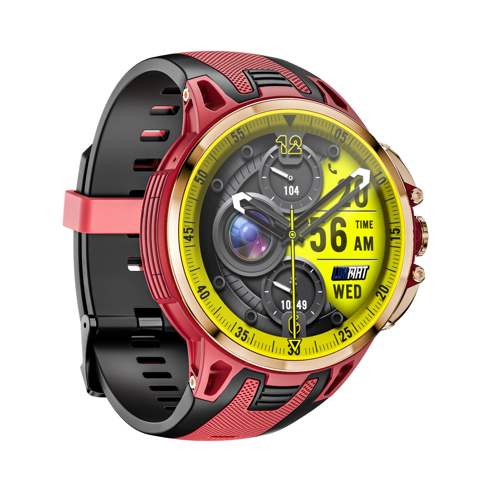 APPLLP 4 PRO 1.75-inch AMOLED Display with Pull-out Rotation Camera Heart Rate Blood Pressure Blood Oxygen Multi-sport Modes Music Playback GPS Positioning NFC Function 3G+32G 5G Network Smart Watch — view 4