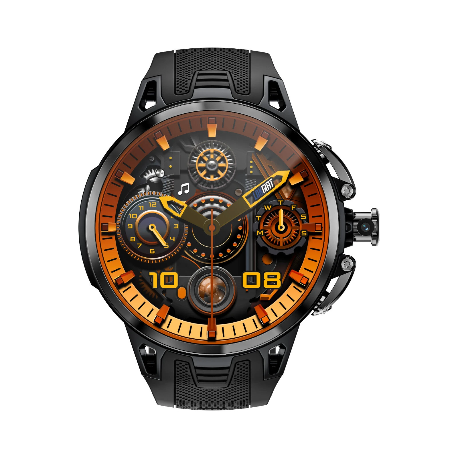 APPLLP 4 PRO 1.75-inch AMOLED Display with Pull-out Rotation Camera Heart Rate Blood Pressure Blood Oxygen Multi-sport Modes Music Playback GPS Positioning NFC Function 3G+32G 5G Network Smart Watch — view 6