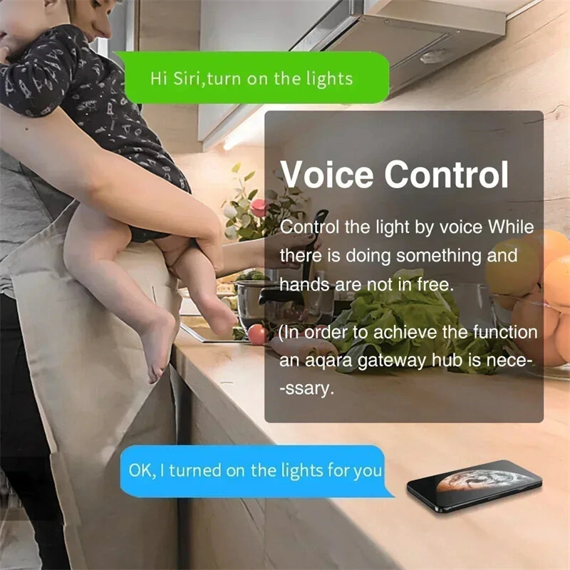 Aqara D1 Smart Zigbe Switch Wireless Switch Key Light Remote Control Fire Wire With /No Neutral Work With Mi Home HomeKit — view 3