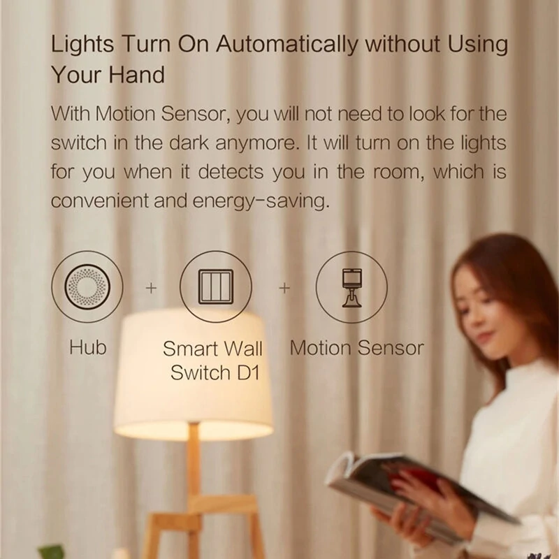Aqara D1 Smart Zigbe Switch Wireless Switch Key Light Remote Control Fire Wire With /No Neutral Work With Mi Home HomeKit — view 6
