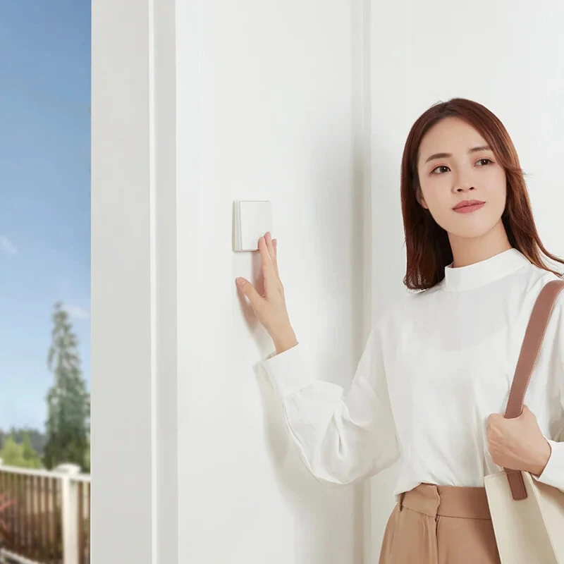 Aqara D1 Smart Zigbe Wall-mounted Switch Intelligent Wireless Key Light Button Remote Control Switch Support Mijia APP HomeKit — view 6