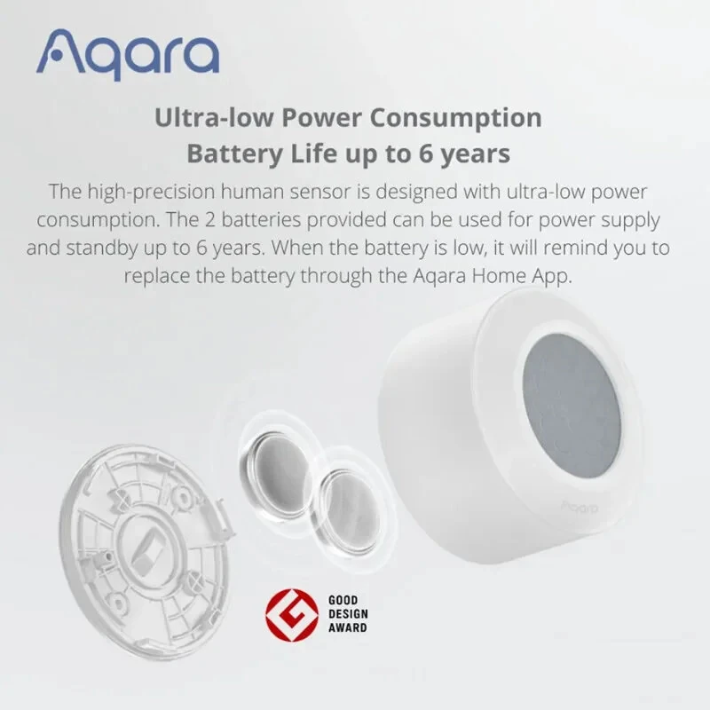 Aqara ZigBee3.0 Human Sensor Body Sensor High Precision Wireless Movement Connection IPX5 Waterproof Work with Homekit APP — view 4