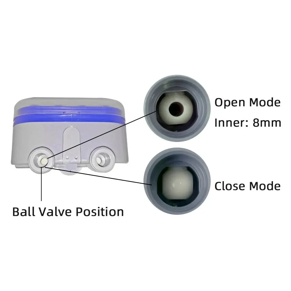 Aqualin Ball Valve Two Outlet Automatic Garden Irrigation Controller with Four-Dials Water Timer 0 Pressure Waterproof High-Impact Construction Ideal for Efficient Watering Management — view 6