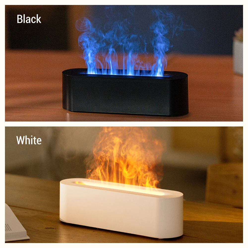 Aroma Diffuser Desktop Colorful Simulation Flame Machine Aromatherapy Humidifier Lamp Led Essential Oil Flame Lamp Difusor — view 11