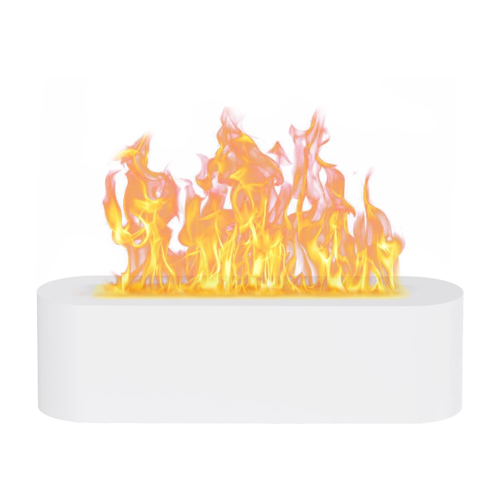 Aroma Diffuser Desktop Colorful Simulation Flame Machine Aromatherapy Humidifier Lamp Led Essential Oil Flame Lamp Difusor — view 3