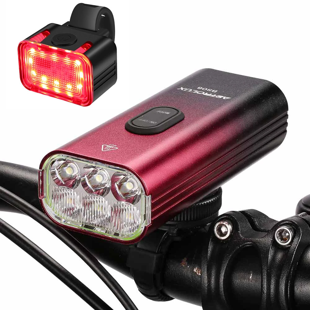 Astrolux® BS06 2000Lm Brightness Bike Headlights 6 LED Large Beads 10000mAh Battery Dual Distance Beam Design IPX6 Waterproof 5 Light Modes Type-C Fast Charge Easy to Install Bicycle Front Light Flashlight — view 11
