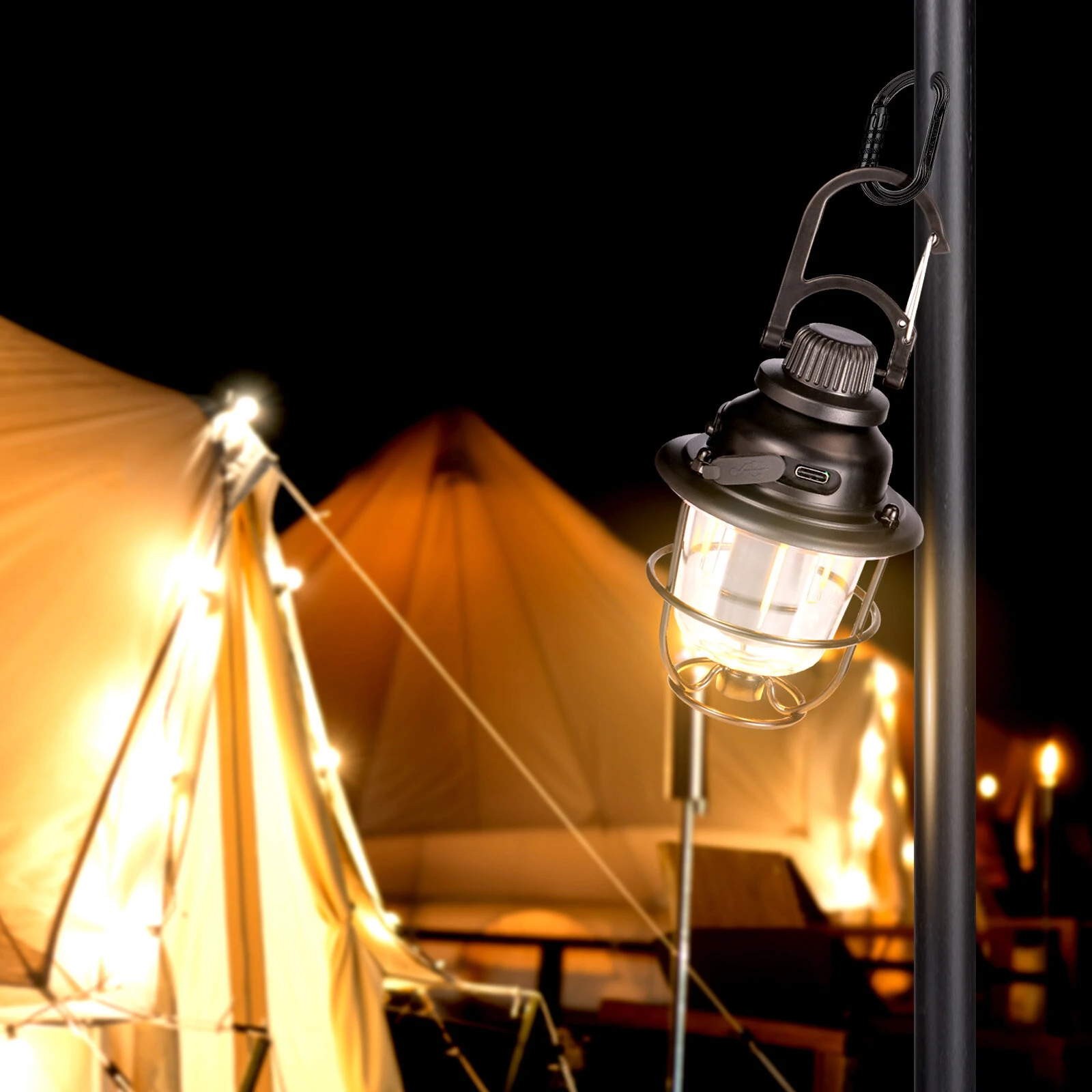 Astrolux® CL01 1800-6500K Stepless Dimming Camping Light Tripod Available USB-C Rechargeable 30h Max Runtime Outdoor LED Tent Light Multifunction Ambient Lamp Atmosphere Light — view 7