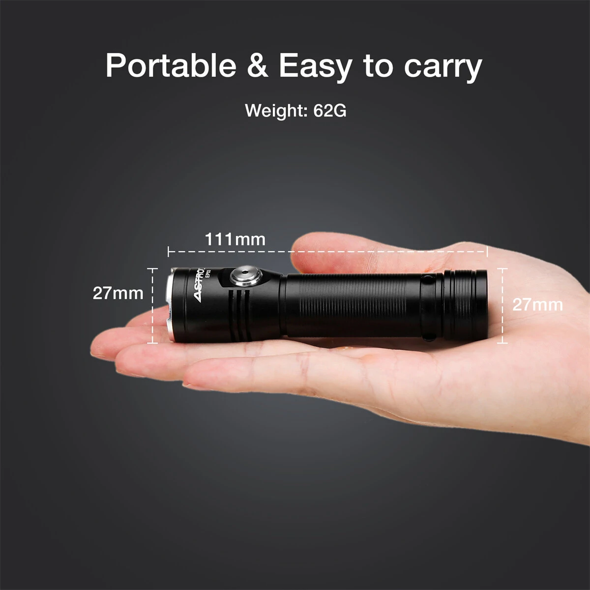 Astrolux® EP03 2050LM LH351B LED Super Bright Flashlight 8H Runtime Type-C Rechargeable with 18650 Battery IP67 Waterproof Torch Emergency Camping Lantern — view 9