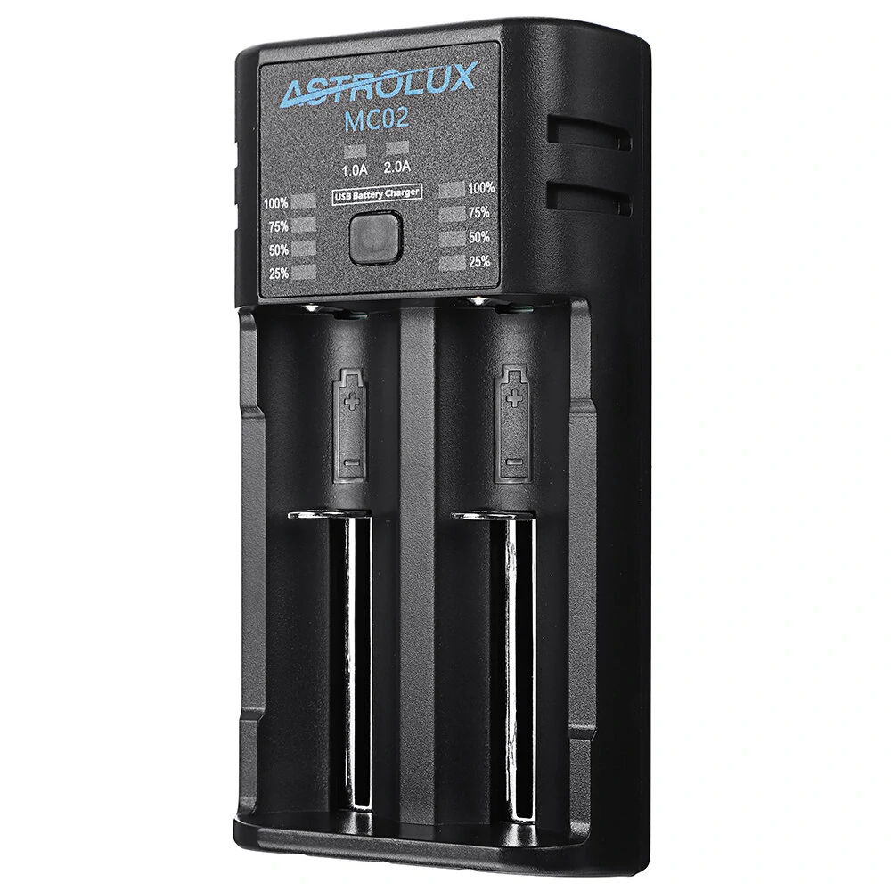Astrolux® MC02 2 in1 USB Charging Mini Battery Charger Portable Mobile Phone Po — view 5