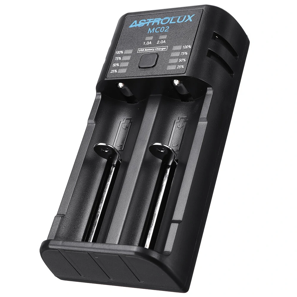 Astrolux® MC02 2 in1 USB Charging Mini Battery Charger Portable Mobile Phone Po — view 6