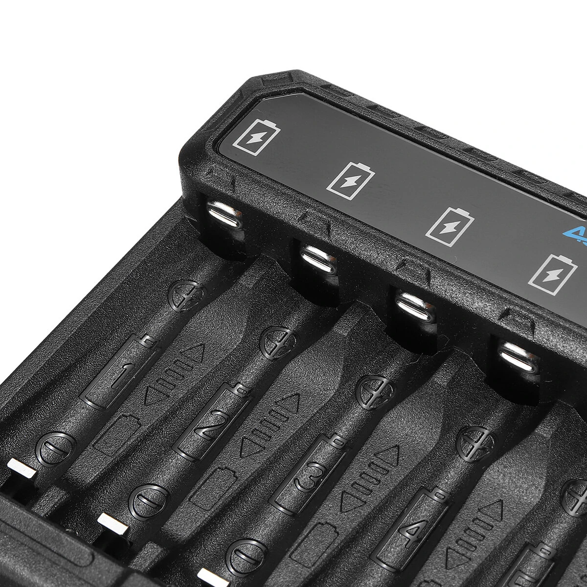 Astrolux® NC08 8 Slot Intelligent Charger For Ni-MH/Ni-Cd/Li-ion AA AAA 1.5V 14500 10440 Battery Type-C 2A Max Charging Speed Quick Charger For LED Flashlight Torch Home Tools RC Kids Toys — view 10