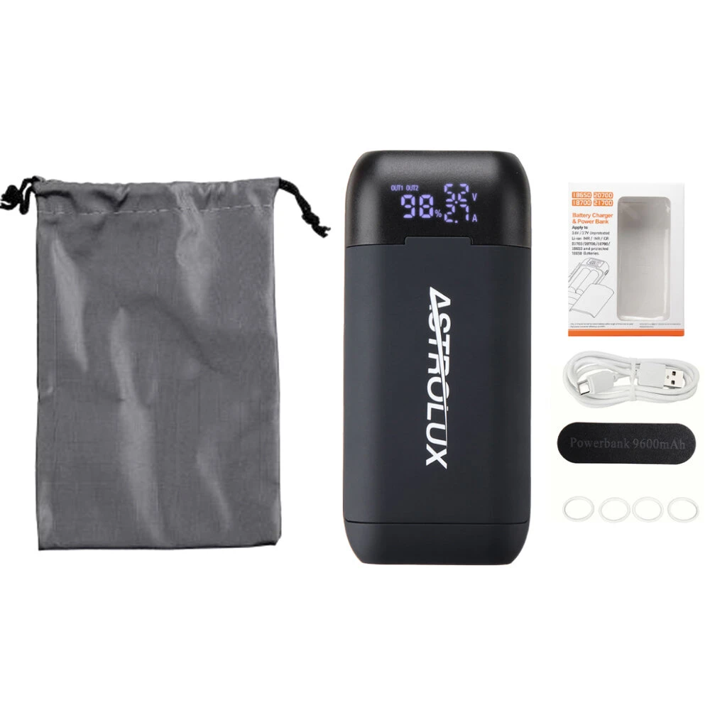 Astrolux® PD2 Type-C 18W QC3.0 PD3.0 Quick Charge USB Battery Charger Flashlight RC Phone Power Bank Intelligent Battery Case Box For Li-ion 21700/20700/18650 — view 10
