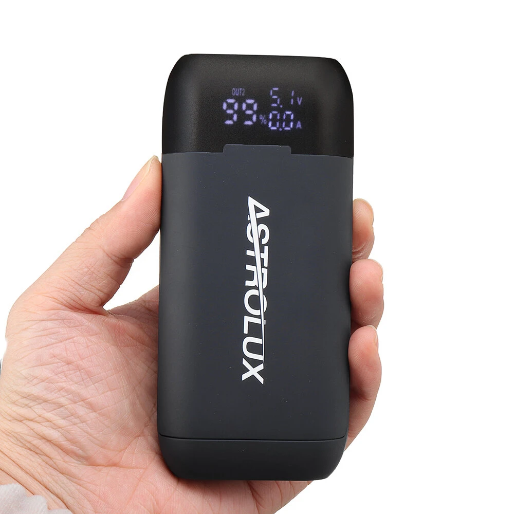 Astrolux® PD2 Type-C 18W QC3.0 PD3.0 Quick Charge USB Battery Charger Flashlight RC Phone Power Bank Intelligent Battery Case Box For Li-ion 21700/20700/18650 — view 3