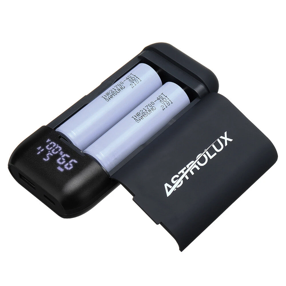 Astrolux® PD2 Type-C 18W QC3.0 PD3.0 Quick Charge USB Battery Charger Flashlight RC Phone Power Bank Intelligent Battery Case Box For Li-ion 21700/20700/18650 — view 5