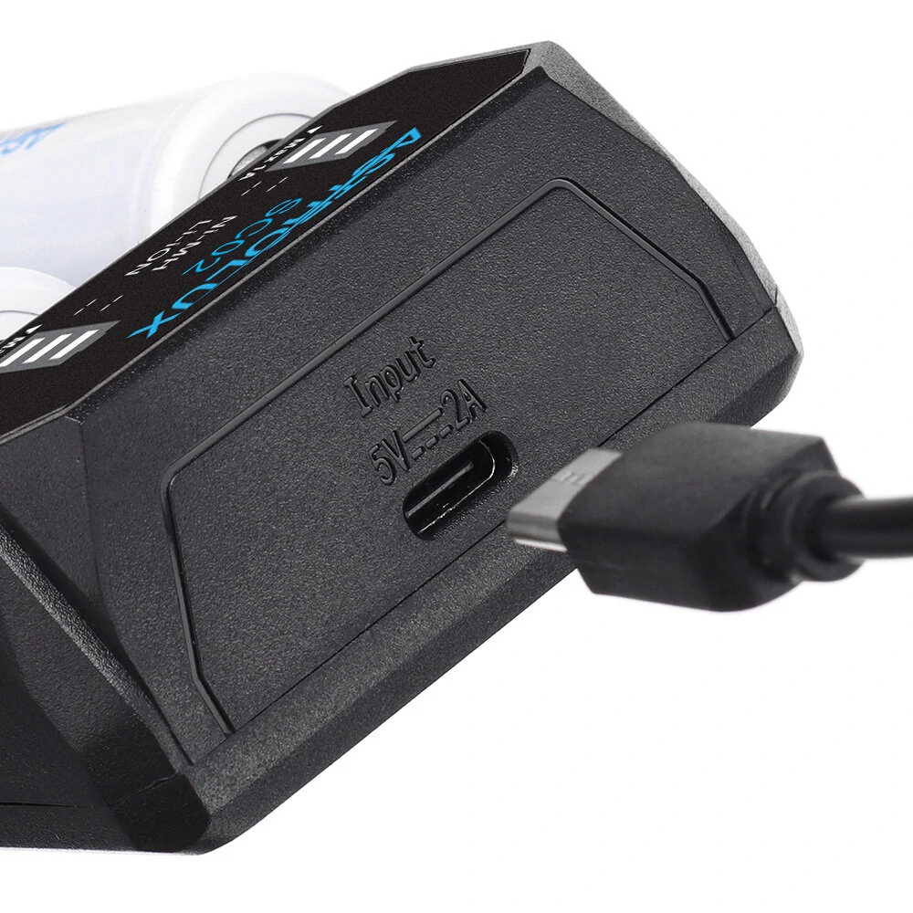 ASTROLUX® SC02 Type-C QC 3.0 Quick Charge USB Battery Charger Dual-slots For Li — view 7