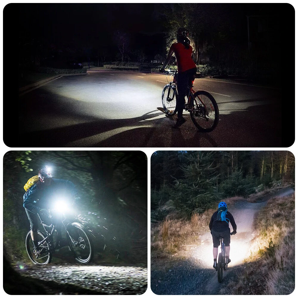 Astrolux® SL06 2000Lm Brightness & Vibration Smart  Brake-activated Bike Headlights 6 LED 4800mAh Battery IPX6 Waterproof 6 Light Modes Type-C USB Rechargeable Aluminum Alloy Front Light for Electric Bike Scooter MTB Bicycle — view 8