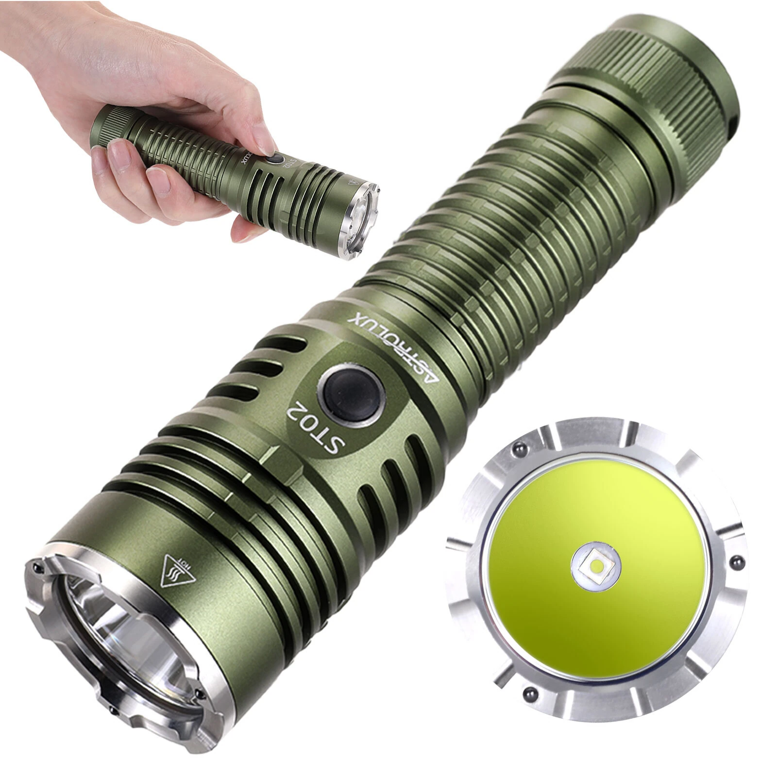 Astrolux® ST02 SFT25R-LED 2000LM 627M Mini Size Powerful EDC Flashlight 21700 Battery Optional Long Distance LED Torch Outdoor Waterproof Searchlight — Astrolux