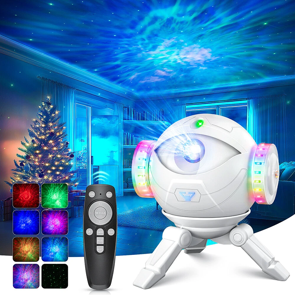 Astronaut Projection Lamp with Remote Control Children's Toy Gift Spaceman Multiple RGB Color Options Starry Sky Atmosphere Lamp