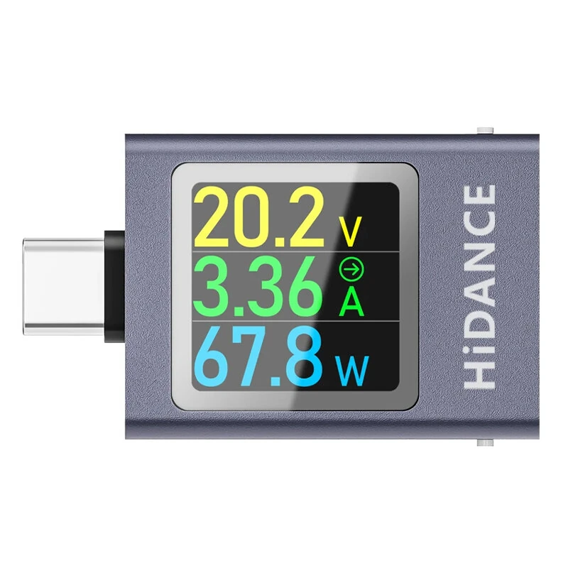 ATORCH HDC-085C USB Type-C Tester LED Display Voltmeter Ammeter DC Current Voltage Meter Power Bank Charging Tester DC 4.5-50V 0-12A 600W — view 3