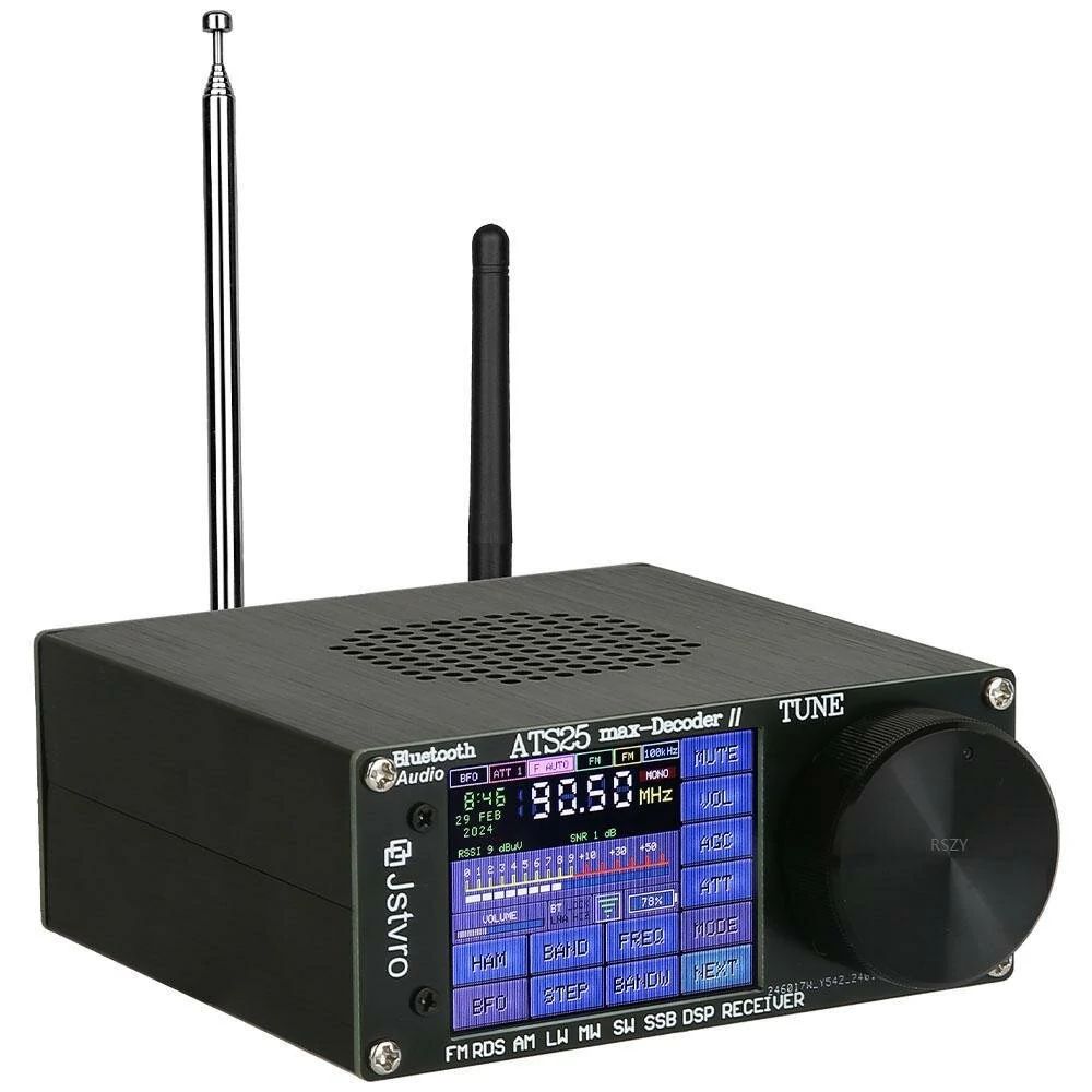 ATS25 max-DecoderⅡ Upgraded Radio Decoder with Advanced bluetooth 4000mAh Battery Superior Audio Spectrum Scanning Morse Code and Digital Communication Decoder — view 6
