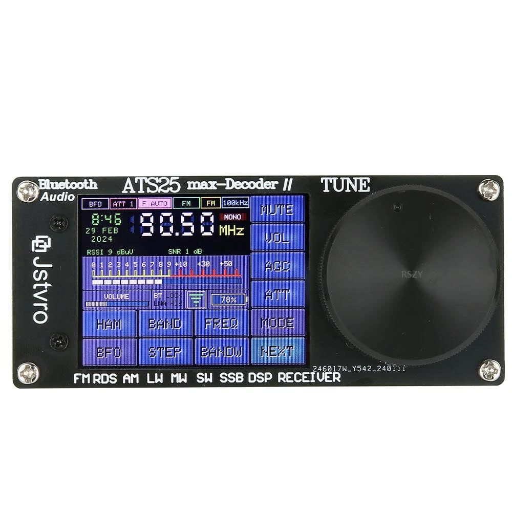 ATS25 max-DecoderⅡ Upgraded Radio Decoder with Advanced bluetooth 4000mAh Battery Superior Audio Spectrum Scanning Morse Code and Digital Communication Decoder — view 7