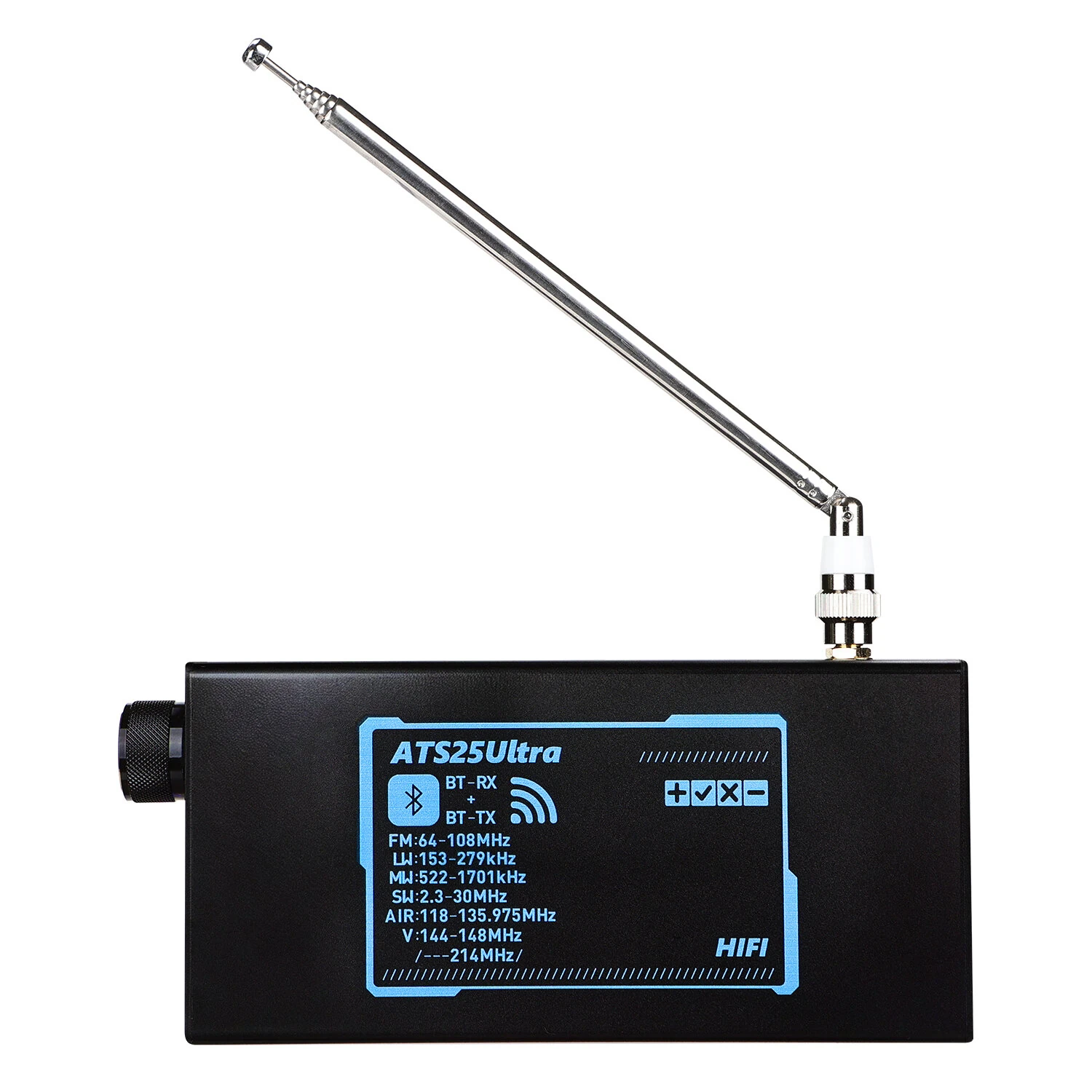 ATS25 Ultra Bluetooth Radio Receiver Wide Frequency Coverage 118-214 MHz FM LW MW SW SSB Air Band Multi-Mode Decoding Portable Rechargeable Low Noise Amplifier — view 5