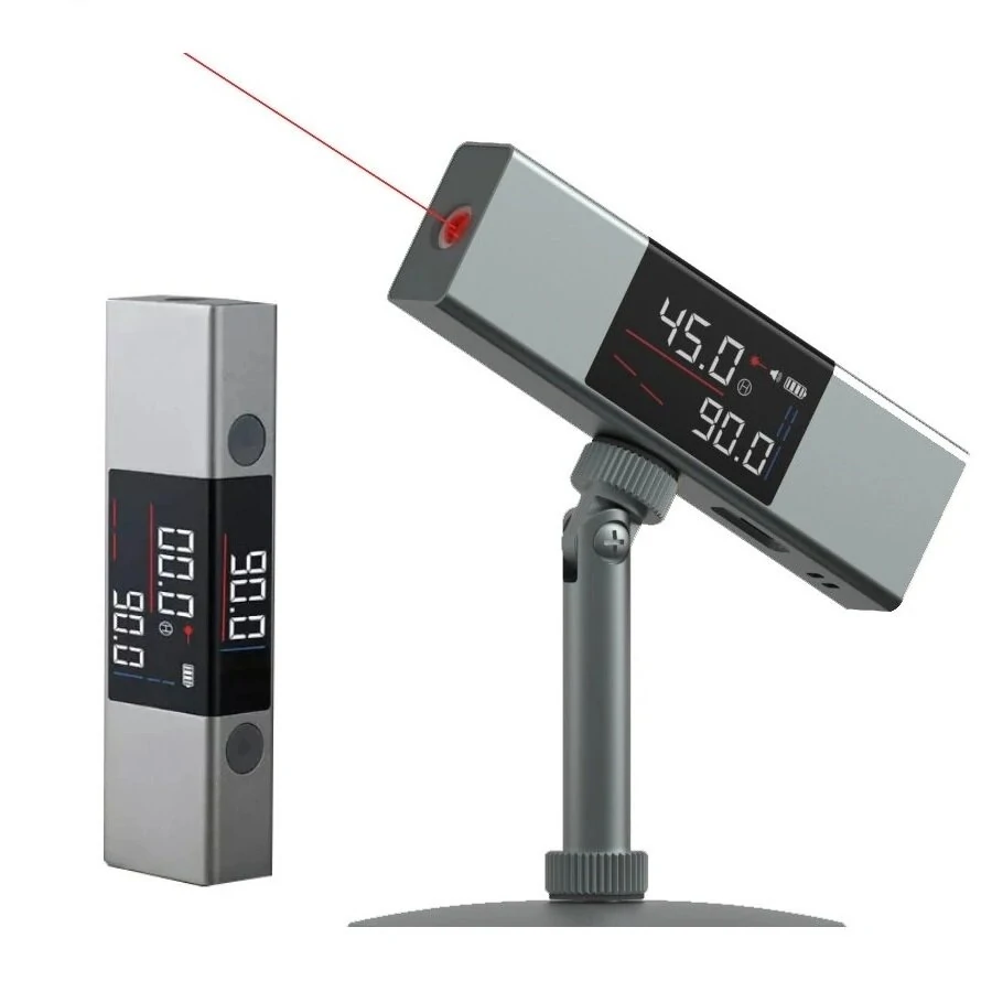 AtuMan DUKA LI1 2 In 1 Dual Laser Protractor Digital Level Ruler Rechargeable 360° Arbitrary Angle Cast Line Measurement — AtuMan