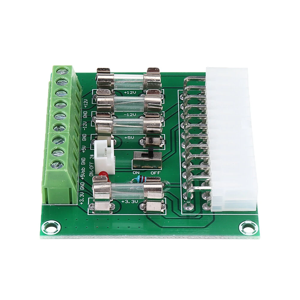 ATX Power Adapter ATX Computer PC Power Module Power Supply DC Plug Connector +3.3V +5V -12V +12V +5V — view 3