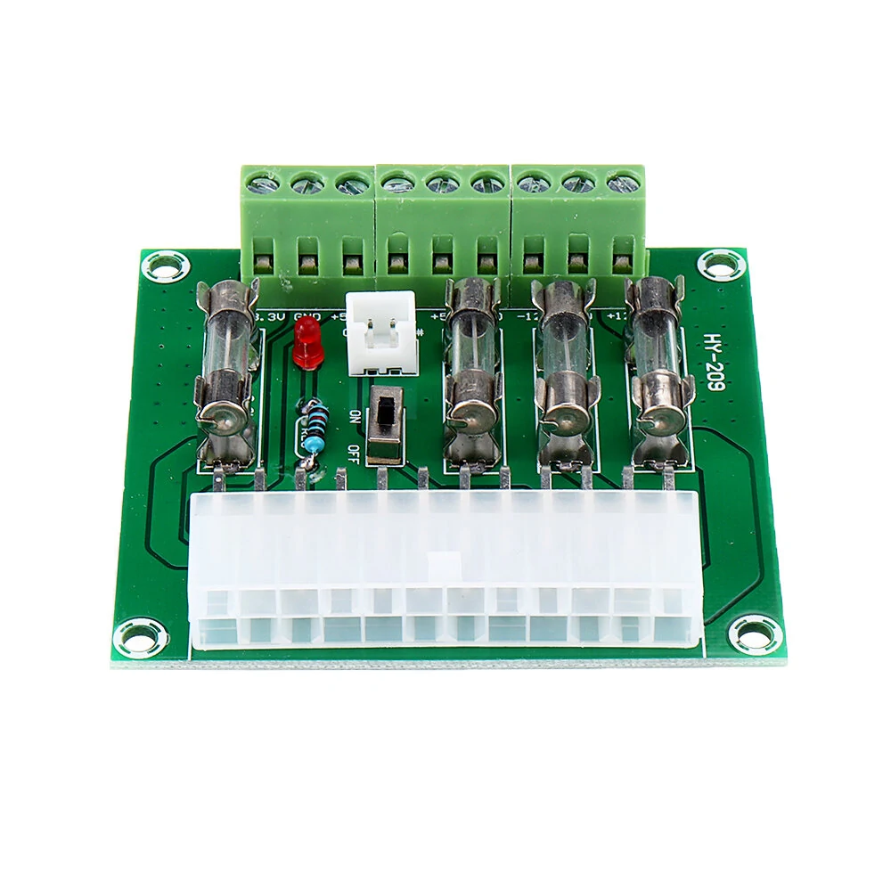 ATX Power Adapter ATX Computer PC Power Module Power Supply DC Plug Connector +3.3V +5V -12V +12V +5V — view 4