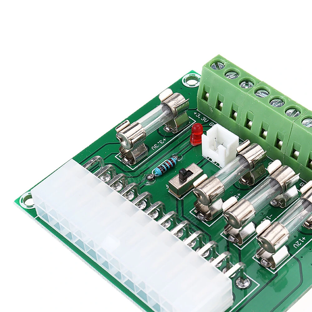 ATX Power Adapter ATX Computer PC Power Module Power Supply DC Plug Connector +3.3V +5V -12V +12V +5V — view 7